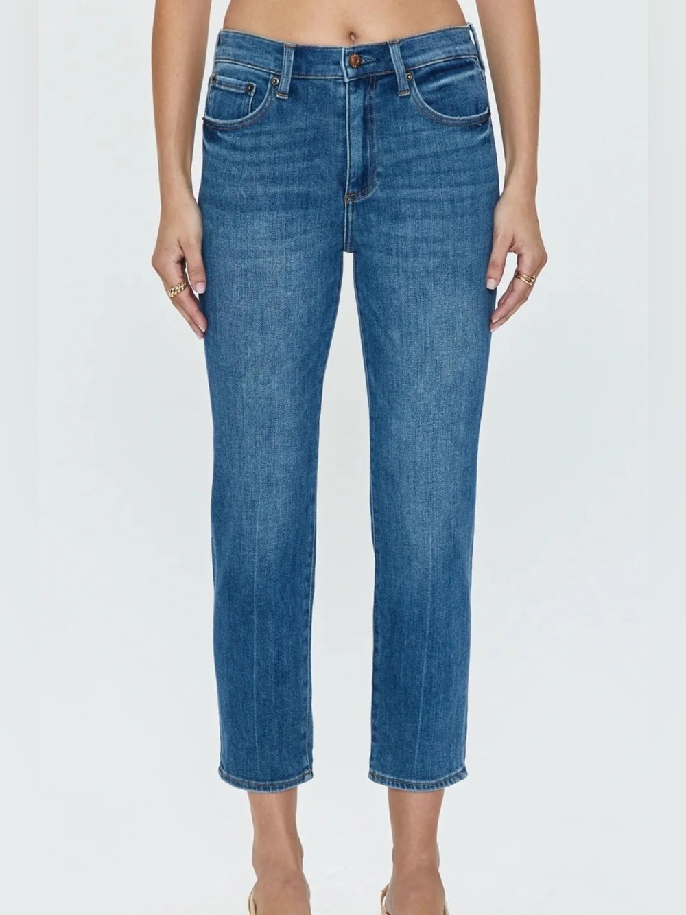 Pistola Monroe High Rise Cigarette Crop Jeans